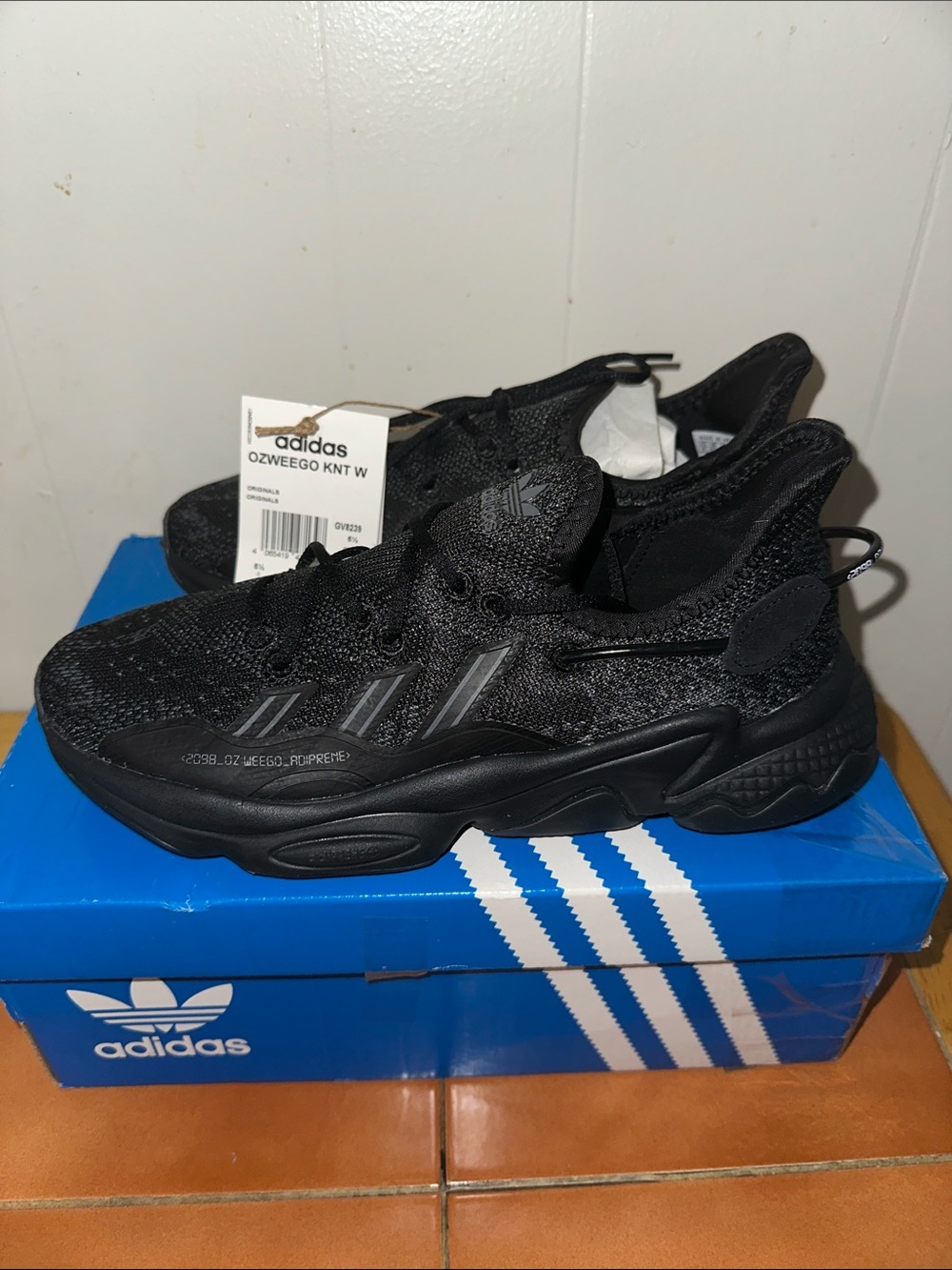 adidas women Ozweego KNT W Black Knit Sneakers